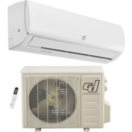 GLOBAL EQUIPMENT Ductless Air Conditioner Inverter Split System W/Heat, Wifi Enabled, 18,000 BTU, 19 SEER, 230V 292873